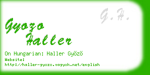 gyozo haller business card